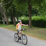 Fahrradprüfung abbiegen  Zinzendorfschule Gnadau